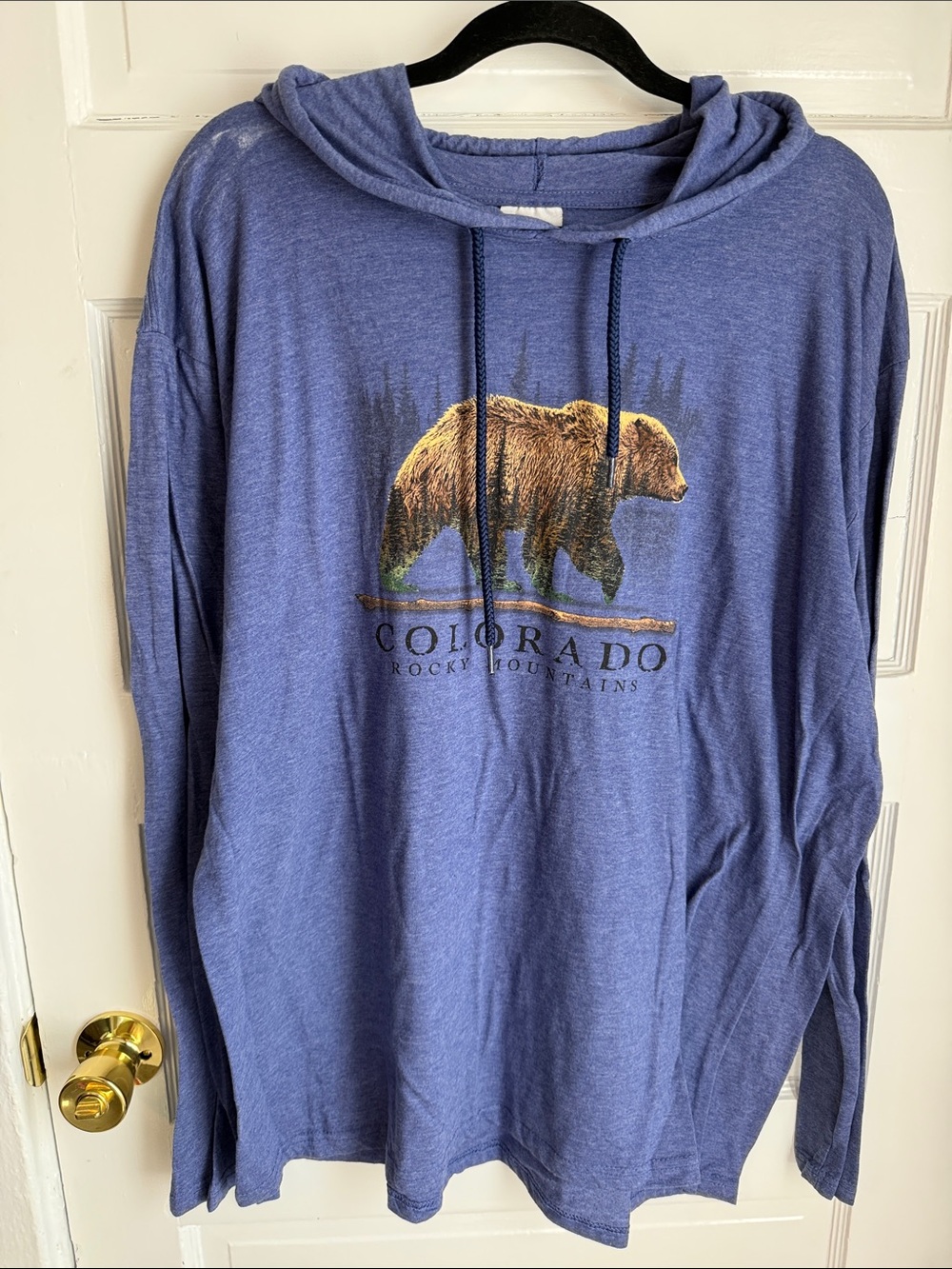 Colorado Rocky Mountains Blue Bear Hoodie Sweater